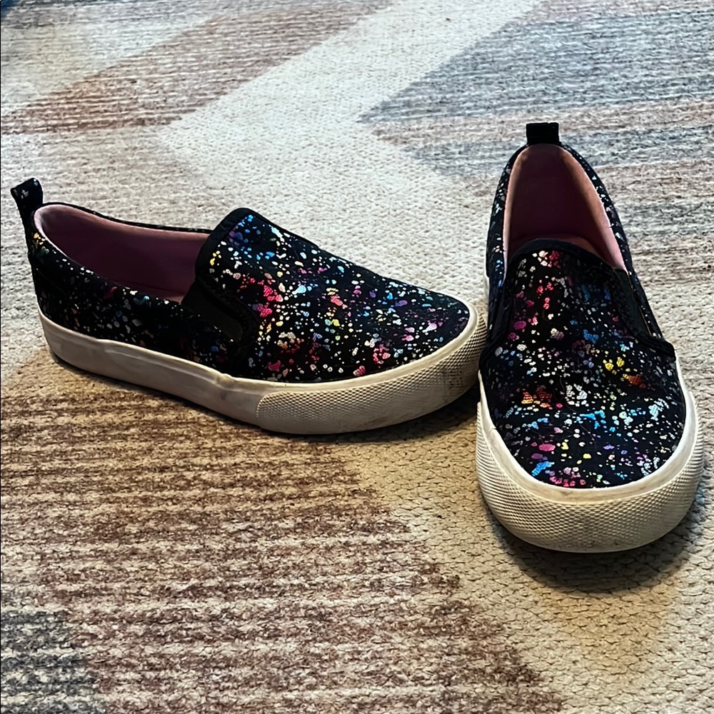 Cat & Jack Colorful Splatter Kids Slip-On Shoes